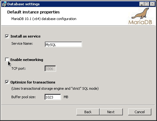 Installing MariaDB on Windows