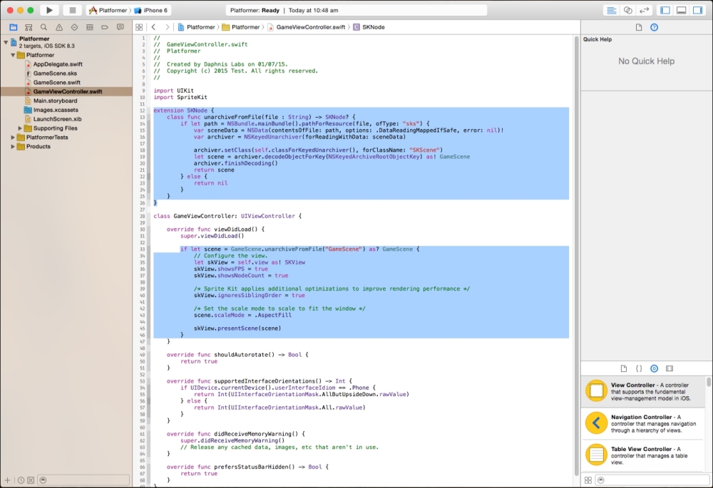 Adjusting the project