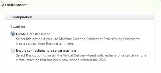 Setting up server OS for Master Image