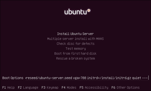 A simple installation from a CD