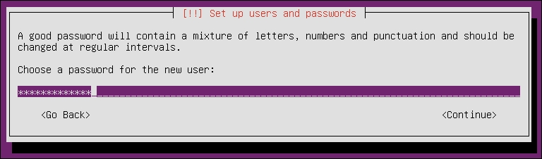 A simple installation from a CD