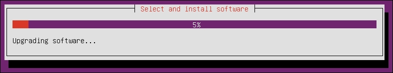 A simple installation from a CD