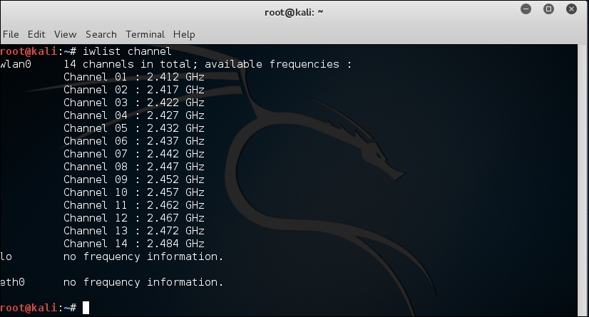 Mapping the wireless adapter into Kali