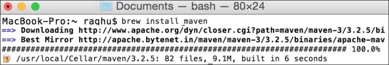 how to install maven on mac os