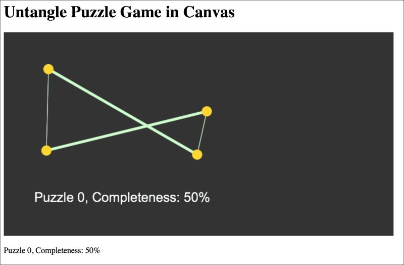 Time for action – displaying the progress level text inside the canvas element