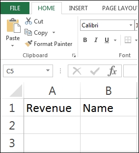 Manually creating data