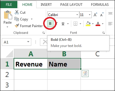 Manually creating data
