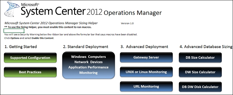 OpsMgr Sizing Helper tool