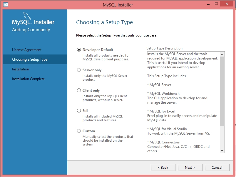 Installing MySQL
