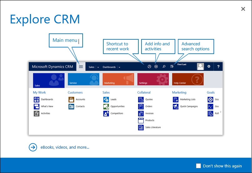 Opening a free 30-day trial of Dynamics CRM Online