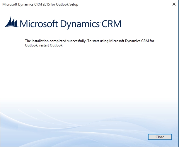 Installing Dynamics CRM for Outlook