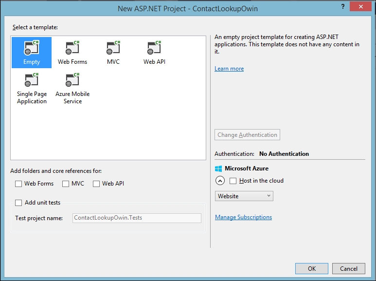 Hosting OWIN in IIS and adding Web API to the OWIN pipeline