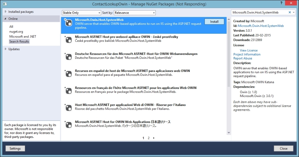 Hosting OWIN in IIS and adding Web API to the OWIN pipeline