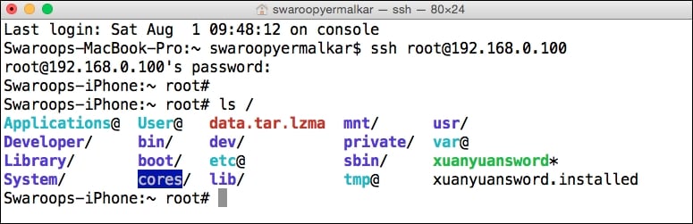 Connecting with iDevice