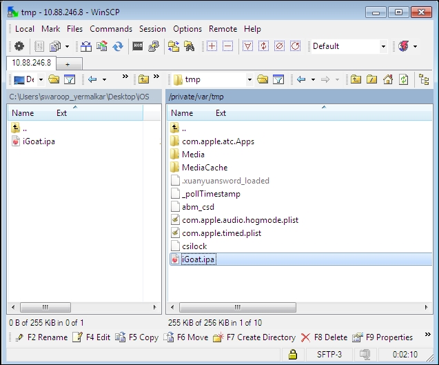 Installing apps on iDevice