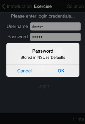 Insecure storage in the NSUserDefaults class