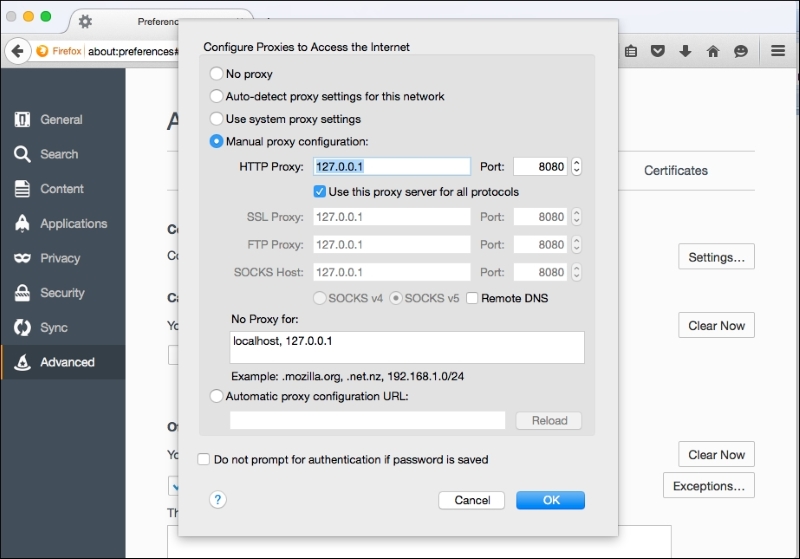 Intercepting traffic over HTTPS