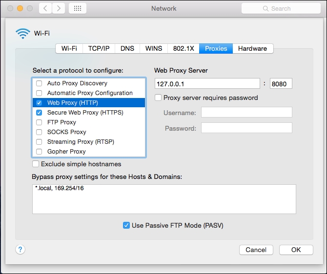 Intercepting traffic of iOS Simulator