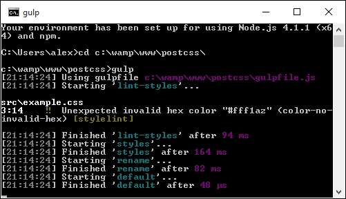 Linting code using plugins