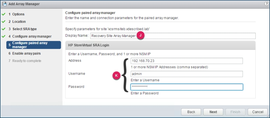 Adding array managers and enabling array pairs