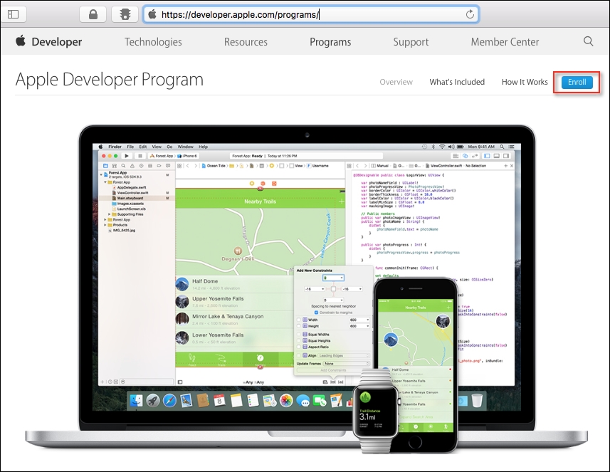 Registering as an Apple developer