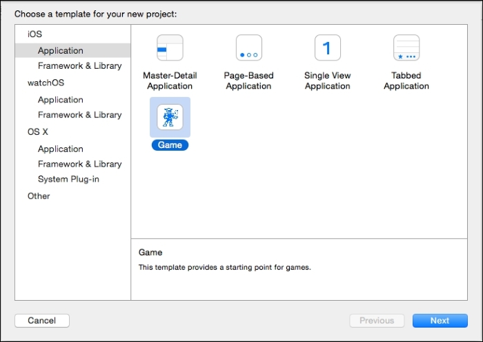 Creating a new SpriteKit project