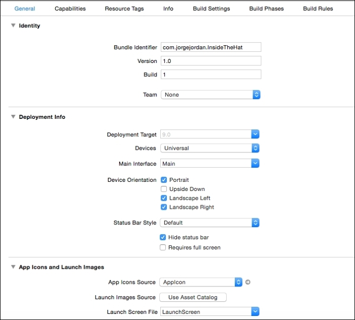Creating a new SpriteKit project