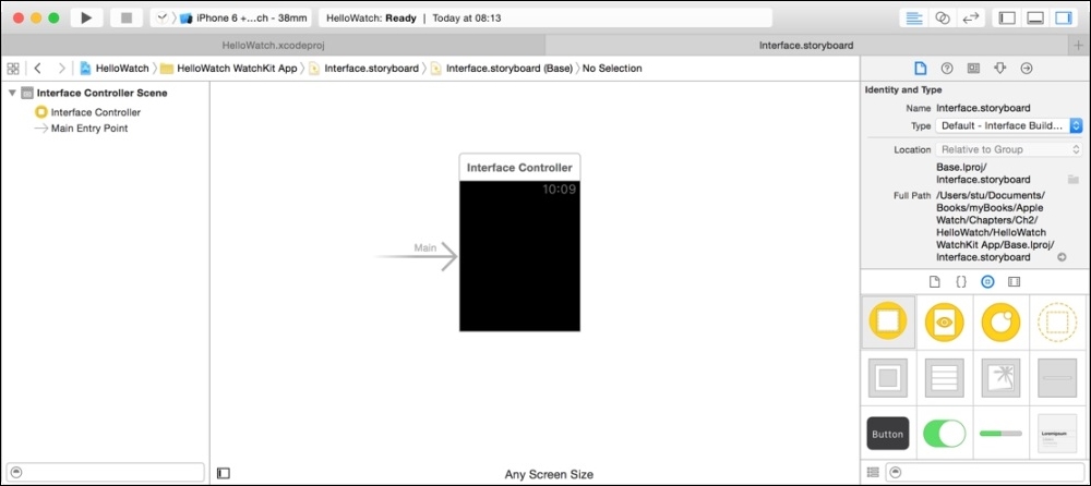 Preparing the interface