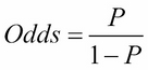 Probability, odds, and log odds