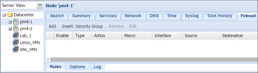 Configuring a host-specific firewall