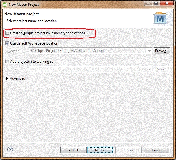 Creating a Maven project from scratch