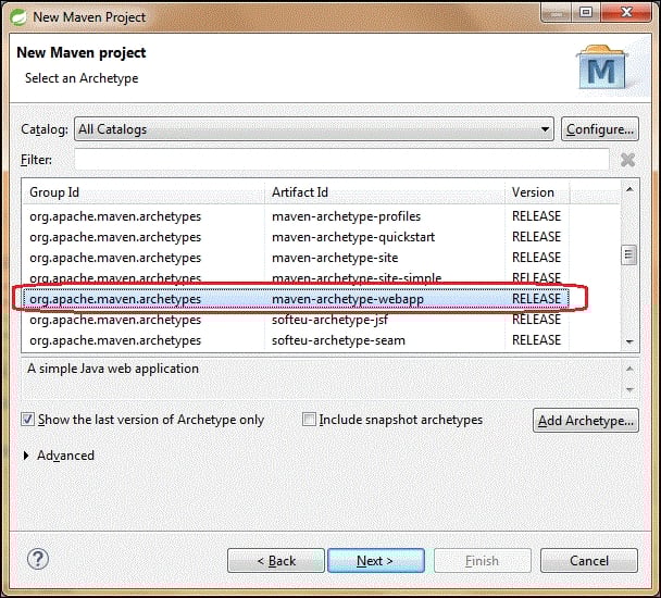 Creating a Maven project from scratch