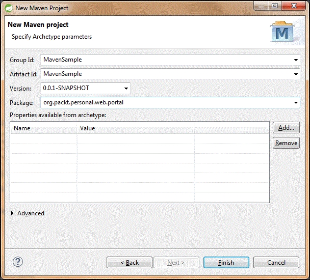 Creating a Maven project from scratch