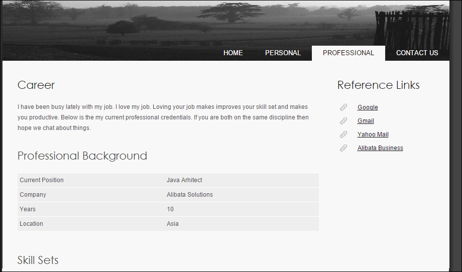 The Personal Web Portal (PWP) project