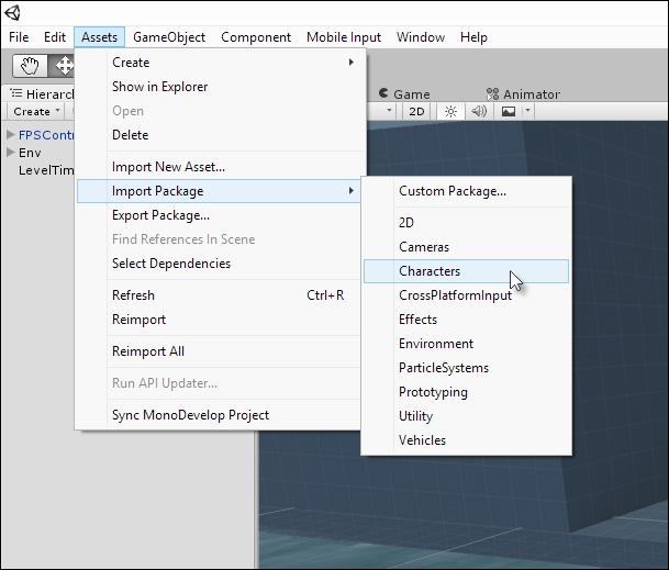 Importing assets