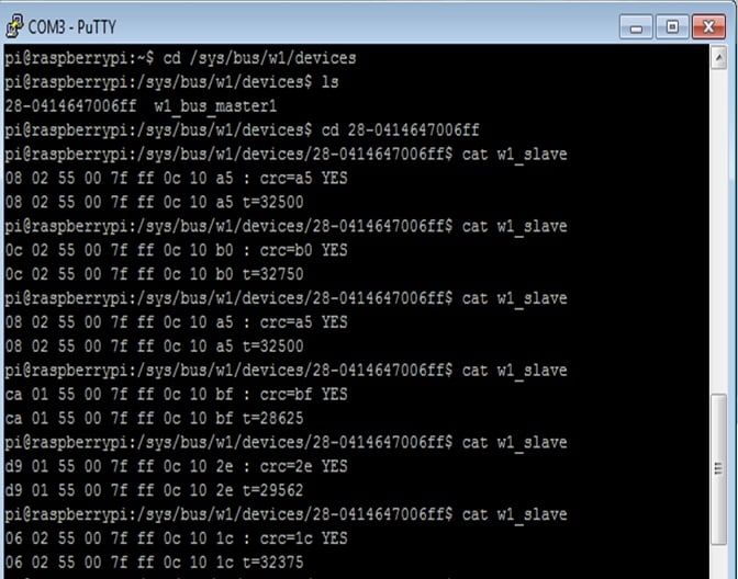 Configuring the one-wire protocol