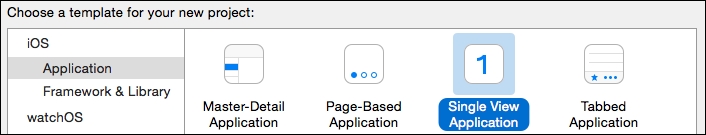 Creating a single-view iOS application