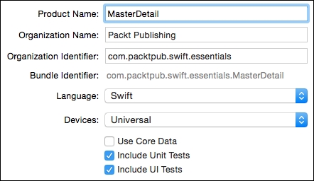 Creating a master-detail iOS application