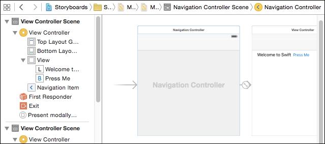 Adding a navigation controller