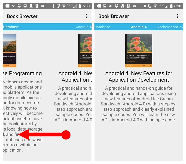 Making navigation fun with swipe