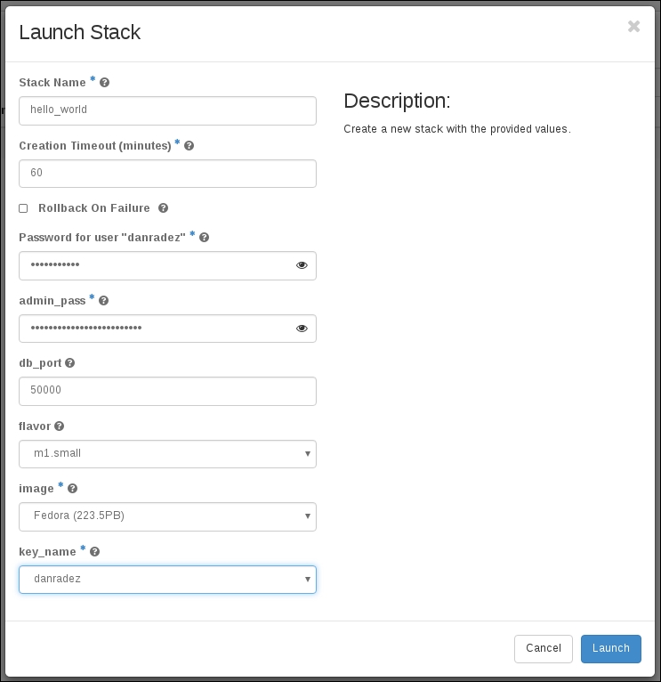 Web interface