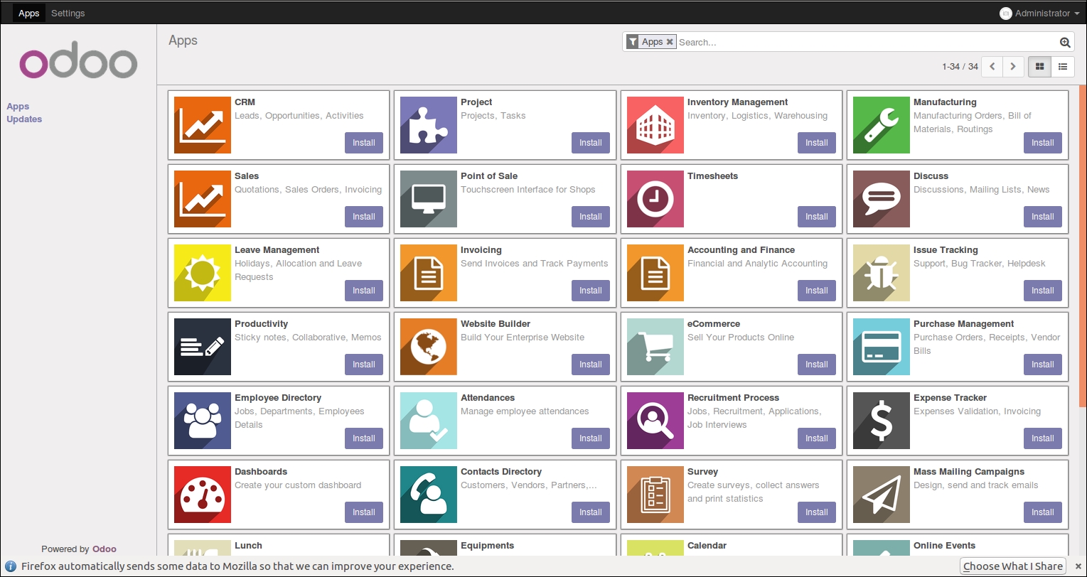 Installing the Sales Management module