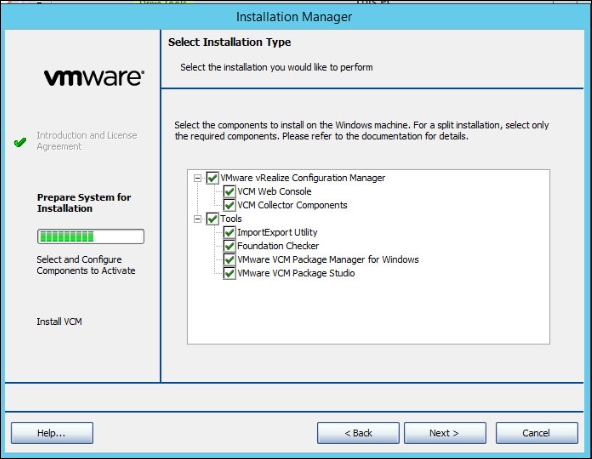 1. Installing VCM | VMware vRealize Configuration Manager Cookbook