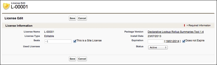 The Licenses tab and managing customer licenses