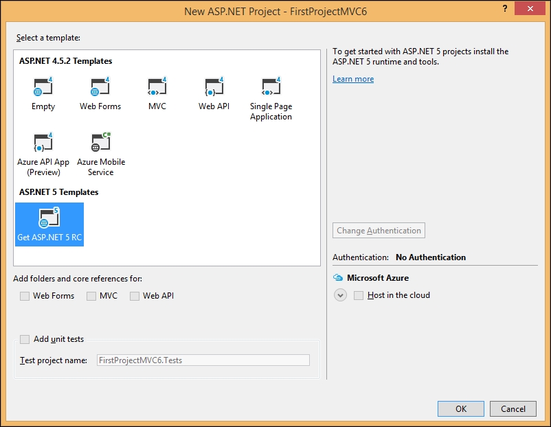 Installing ASP.NET 5
