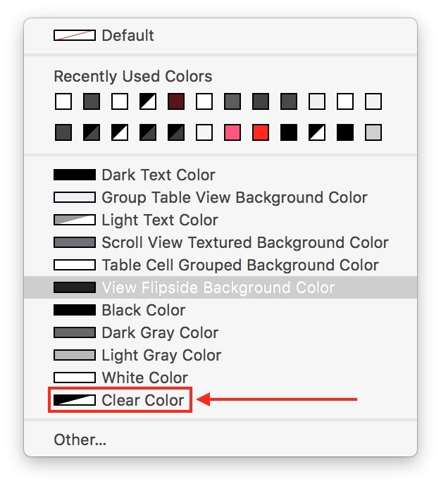 Adding a Clear Background to the Custom Title View