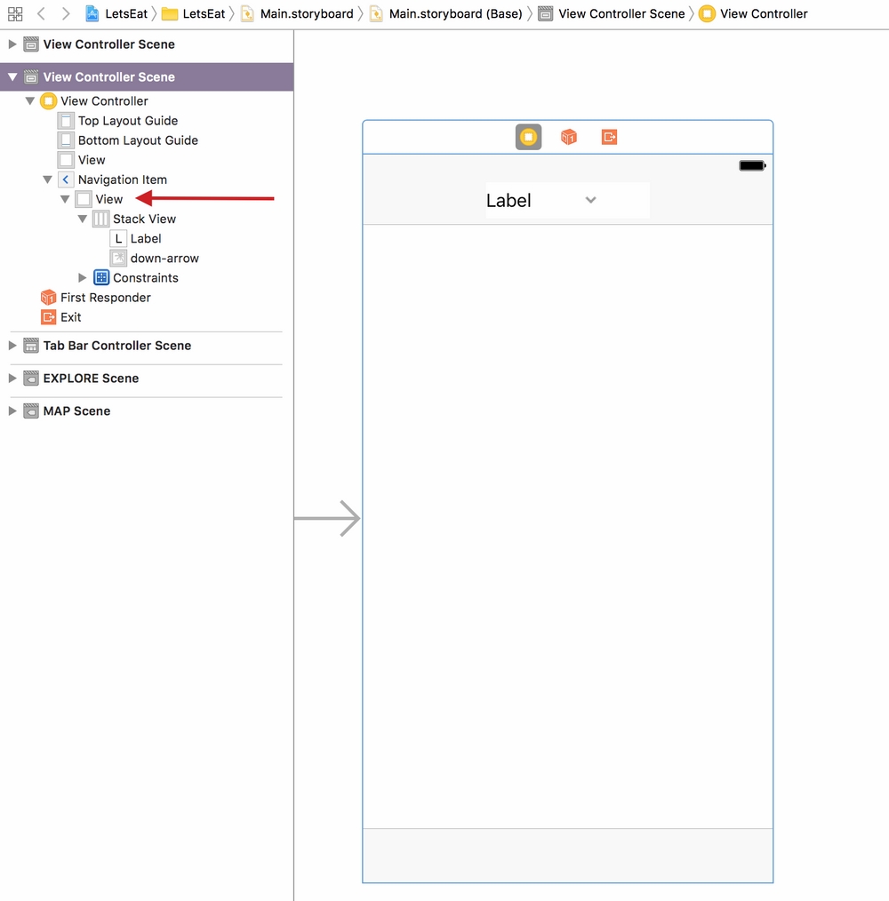 Adding a Clear Background to the Custom Title View