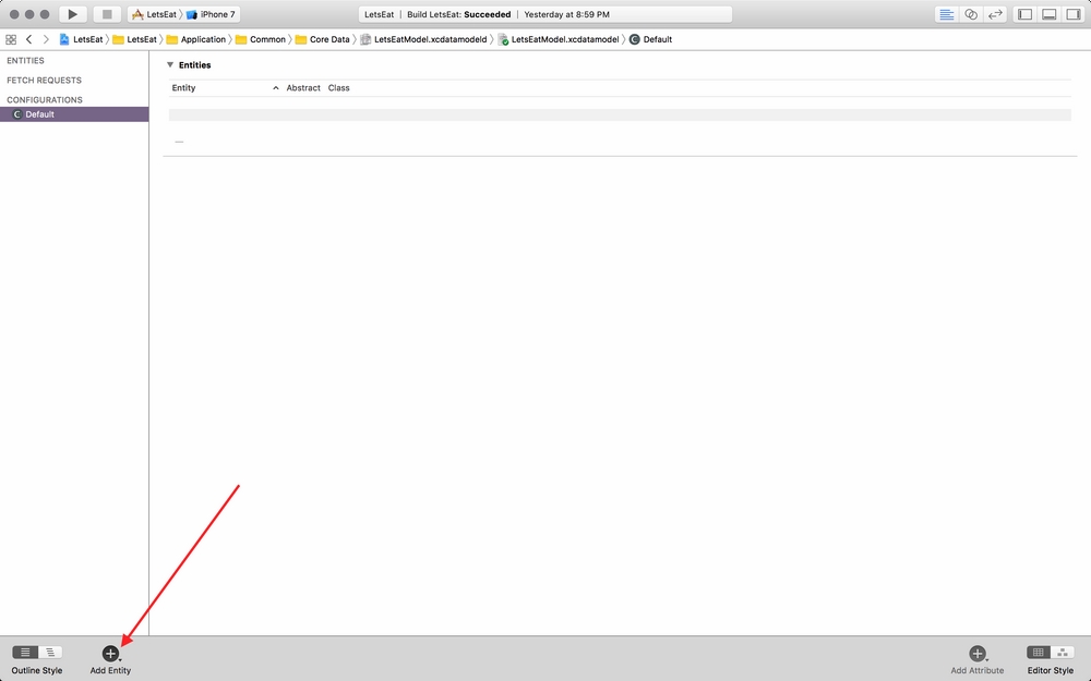 Creating a data model