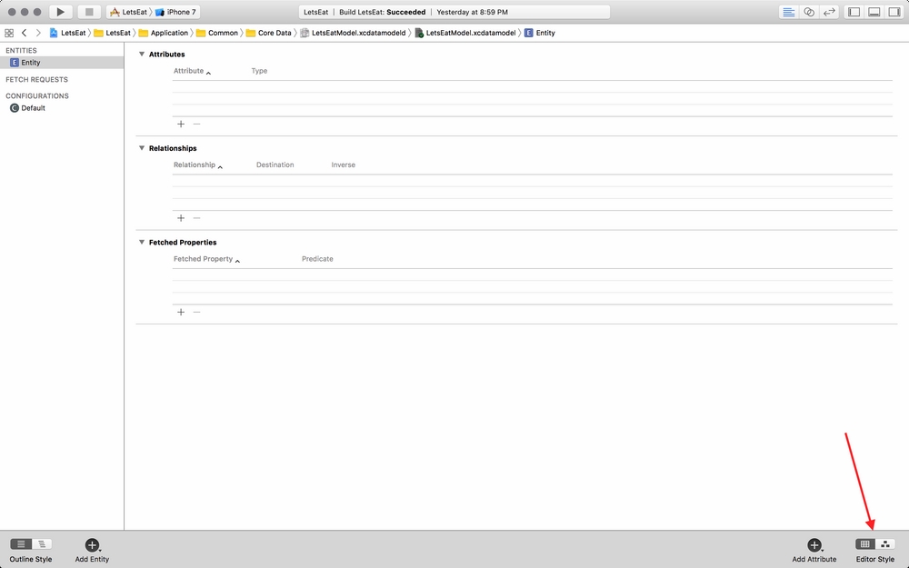 Creating a data model