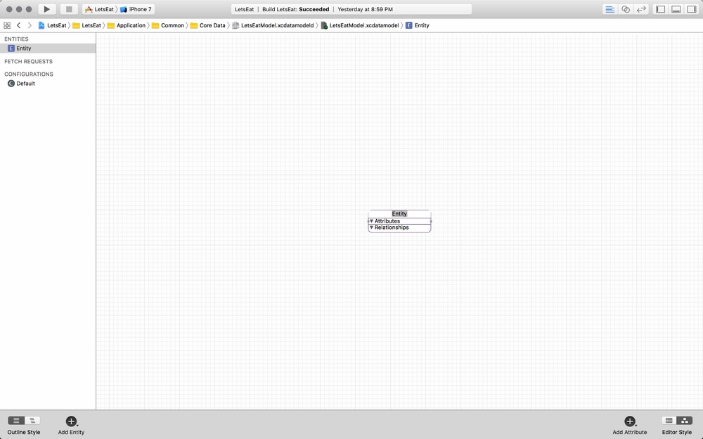 Creating a data model